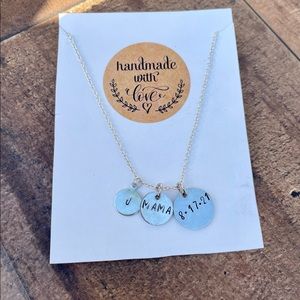 Custom stamped necklace